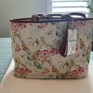 Tommy Bahama Destin Tote Parrot NWT